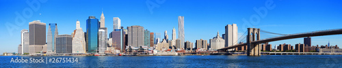 Naklejka na drzwi New York City Manhattan skyline panorama