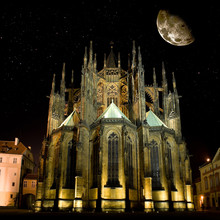 Saint Vitus' Cathedral In Prague