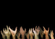Zombie hands reaching up