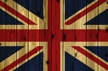 Wooden United Kingdom Flag
