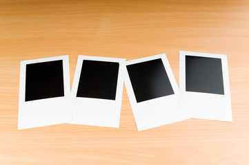 Designer concept - blank photo frames for your photos