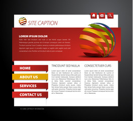 Wall Mural - Modern web page template