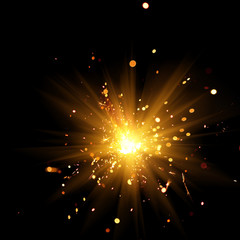 burning sparkler