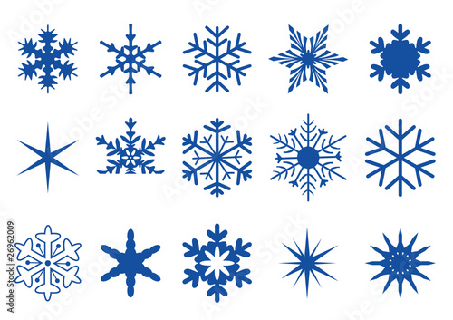 Eiskristalle Und Schneeflocken Stock Vektorgrafik Adobe Stock