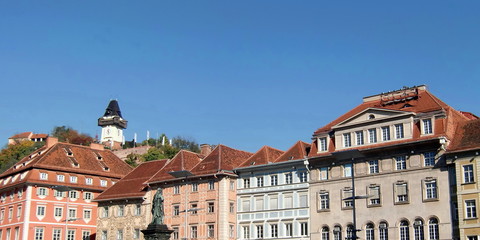 Poster - Mittelalterliche Architektur am Grazer Hauptplatz