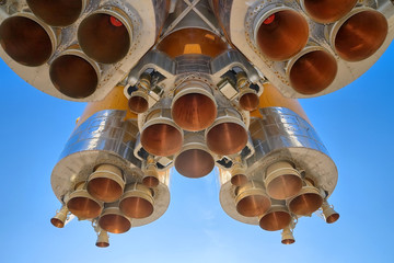 Wall Mural - details of space rocket engine