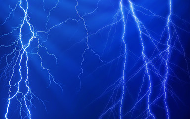 huge lightnings