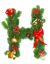 Christmas Alphabet Letter "H"