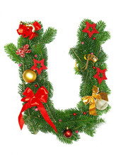 Christmas Alphabet Letter "U"