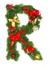 Christmas Alphabet Letter "R"