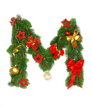 Christmas Alphabet Letter "M"
