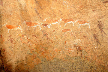 Bushmen rock paintings, Brandberg, Namibia