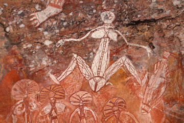 Wall Mural - Aboriginal rock art, Nourlangie, Australia
