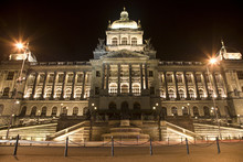 Prague - National Museum In The Night