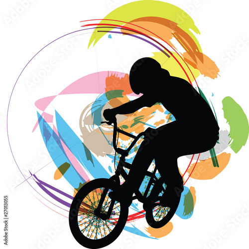 Fototapeta na wymiar biker illustration