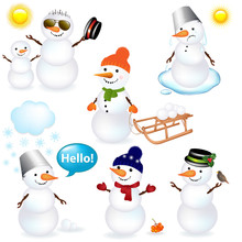 Collection Of Snowmen
