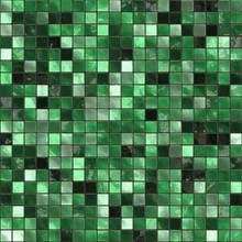 Seamless Small Green Tiles Texture