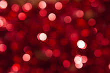 Defocused Abstract Red And Yellow Christmas Background
