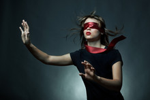 Portrait Of The Young Woman Blindfold