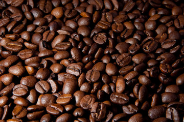 Wall Mural - Coffee beans background