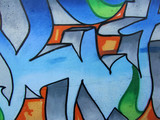 Fototapeta Młodzieżowe - graffitis bleu