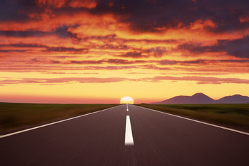 Wall Mural - Road to the sun.