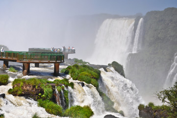 Plakat wodospad woda brazylia kaskada