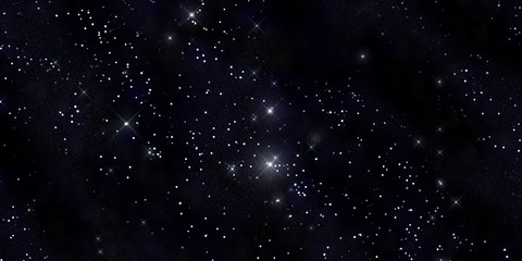 Starry space cluster