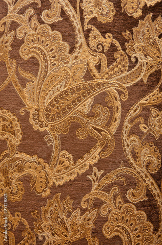 Tapeta ścienna Brązowy paisley