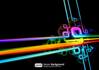 Wall Mural - retro technology abstract vector background