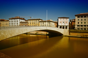 Sticker - Ponte di Mezzo, Pisa, Italy