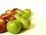 Fototapeta Kuchnia - Fresh apples on white background