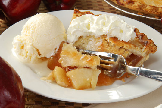 Apple pie and ice cream