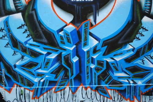 Obraz na płótnie canvas czteroczęściowy "tetraptyk" Graffiti