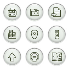 Sticker - Gray icon with button 4