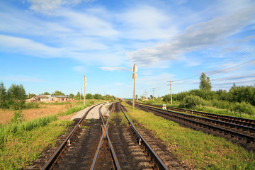 railway near rural railway station