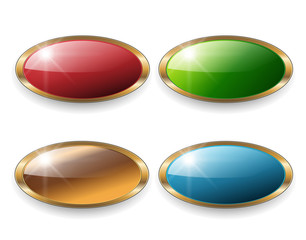 Poster - Web buttons set.