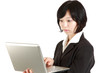 © jedi-master - buisiness woman with computer