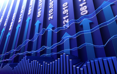 Stock market abstract background