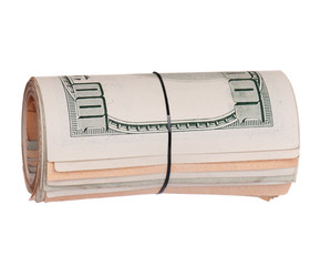 Canvas Print - Roll of banknotes