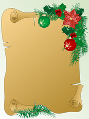 Poster - Christmas parchment