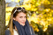 © CandyBox Images - Autumn park - fashion woman with sunglasses