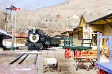 Stem Locomotive In Colorado Railroad Museum, USA
