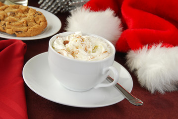 Canvas Print - Hot chocolate on Christmas