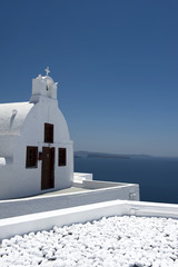 Church bells on Santorini island