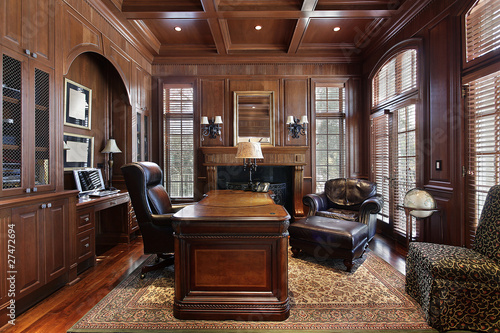 Cuadros en Lienzo Library in luxury home