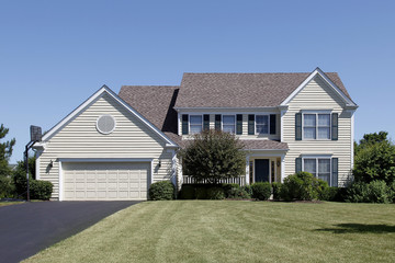 Wall Mural - Home with yellow siding