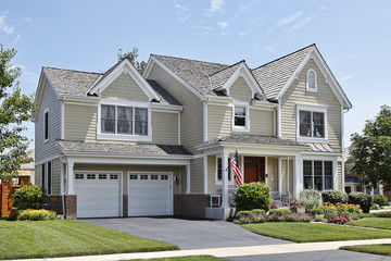 Wall Mural - Suburban home with front porch