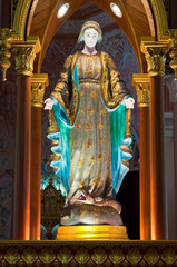 Wall Mural - Virgin mary statue in  the church