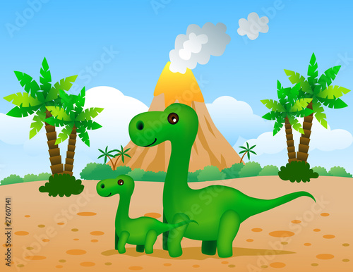 Naklejka samoprzylepna Dinozaury